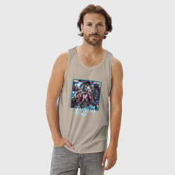 Майка мужская хлопок Сюэй, цвет: миндальный — фото 2