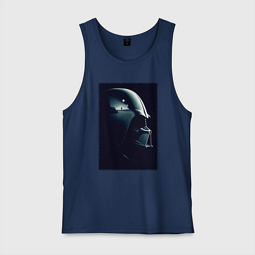 Мужская майка Мысли вейдера / Тёмно-синий – фото 1