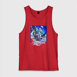 Майка мужская хлопок Гепард, цвет: красный