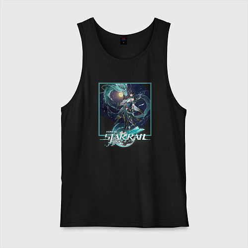 Мужская майка Дань Хэн: Пожиратель Луны / Черный – фото 1