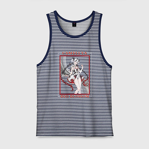 Мужская майка Camellya End of Lost Trail / Синяя тельняшка – фото 1