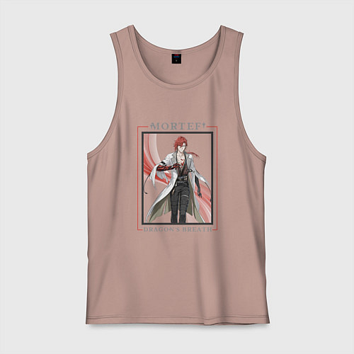 Мужская майка Mortefi Dragons Breath / Пыльно-розовый – фото 1