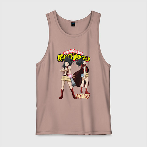 Мужская майка Моя геройская академия Момо / Пыльно-розовый – фото 1