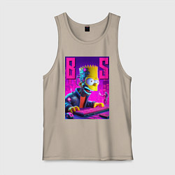 Мужская майка Bart Simpson - cyber gamer