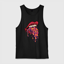 Мужская майка Crazy lips