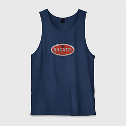 Майка мужская хлопок Bugatti - emblem, цвет: тёмно-синий