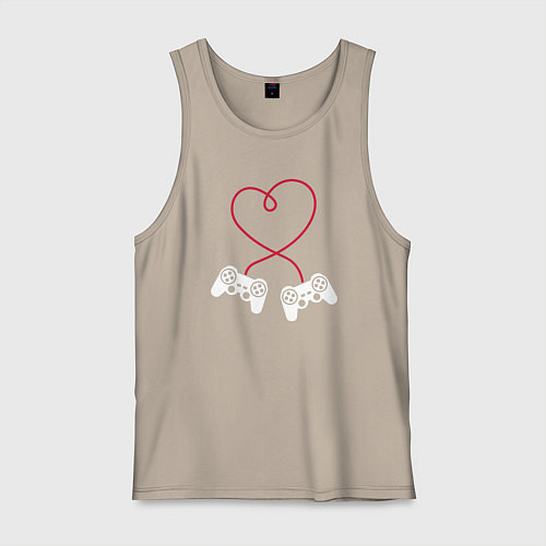 Мужская майка Lover gamer / Миндальный – фото 1