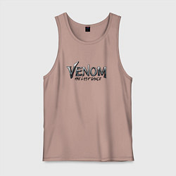Майка мужская хлопок Venom - the last dance, цвет: пыльно-розовый