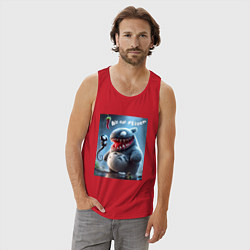 Майка мужская хлопок Ventotoro - we are Venom meme, цвет: красный — фото 2