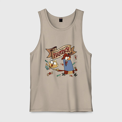 Мужская майка Flapjack - candies / Миндальный – фото 1