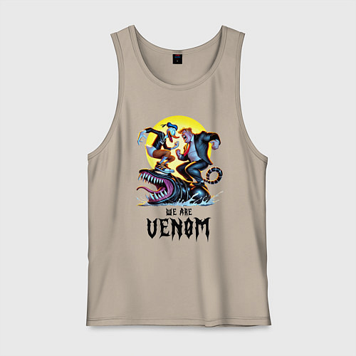 Мужская майка Два Дональда на Веноме - мем / Миндальный – фото 1