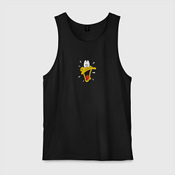 Майка мужская хлопок Daffy, цвет: черный