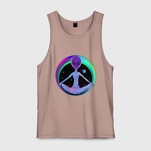 Мужская майка Alien Peace / Пыльно-розовый – фото 1