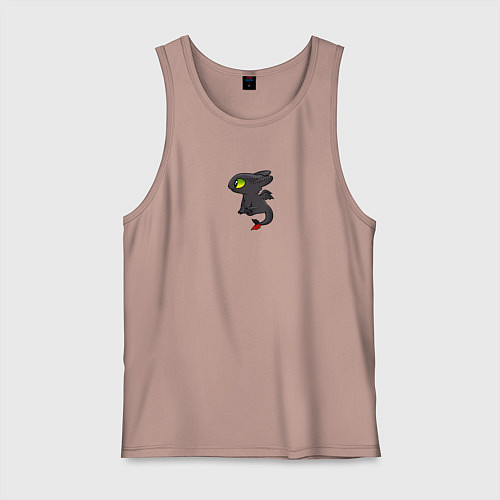 Мужская майка Ночная фурия пара для дневной / Пыльно-розовый – фото 1