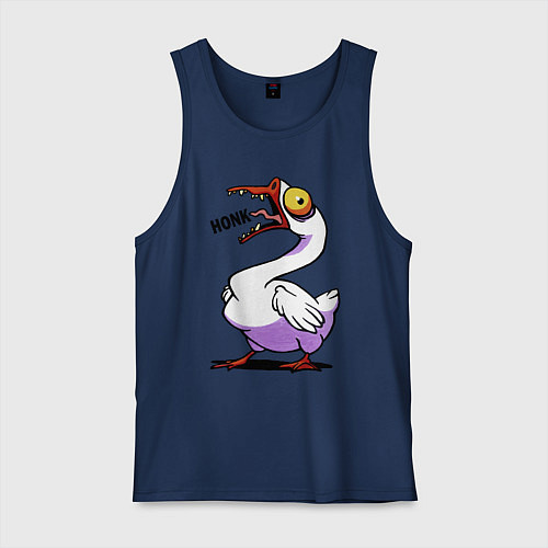 Мужская майка Гусь - кряк / Тёмно-синий – фото 1