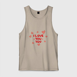 Мужская майка I love