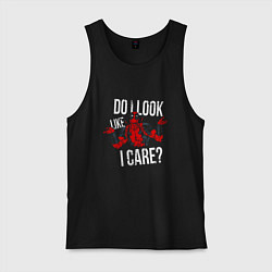 Мужская майка Do i look like i care - дэдпул