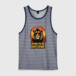 Мужская майка Потрясающий лев