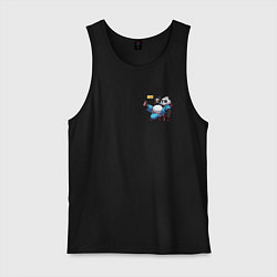 Мужская майка Панда с кружкой пива