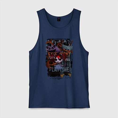 Мужская майка Монстры Poppy Playtime / Тёмно-синий – фото 1