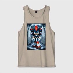 Мужская майка Ежик Шедоу сурово идёт