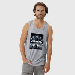 Майка мужская хлопок Thrash metal - Metallica, цвет: меланж — фото 2