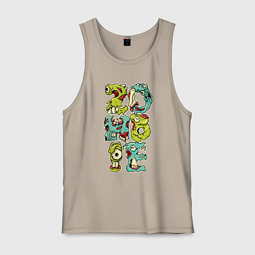 Мужская майка Зомби / Миндальный – фото 1