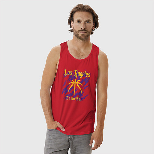 Мужская майка Basketball Lakers / Красный – фото 3