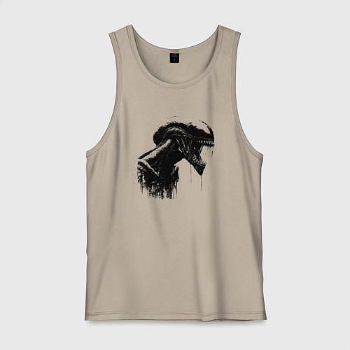 Мужская майка Мощный ксеноморф / Миндальный – фото 1