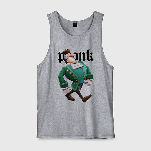 Мужская майка Остров сокровищ - Ливси идет под фонк / Меланж – фото 1