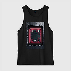 Майка мужская хлопок Что внутри, цвет: черный