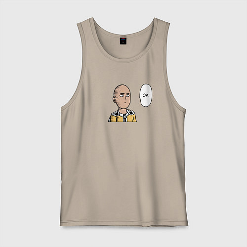 Мужская майка Ванпанчмен ок / Миндальный – фото 1