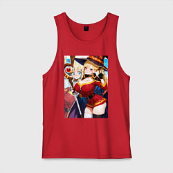 Майка мужская хлопок Марин Китагава косплей Мегумин, цвет: красный