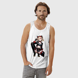 Майка мужская хлопок Burnice White Zenless Zone Zero, цвет: белый — фото 2