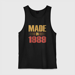 Мужская майка Сделано в 1989 сепия