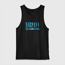 Майка мужская хлопок Nevermind nirvana rock, цвет: черный