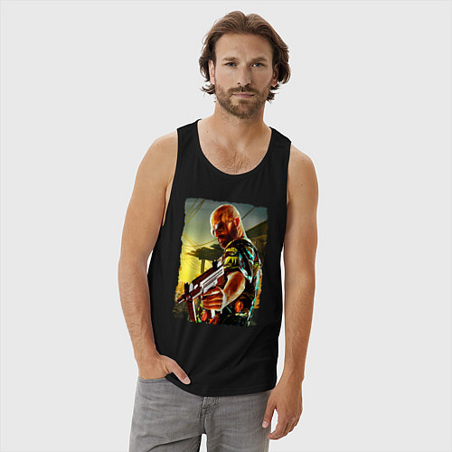 Мужская майка Max Payne / Черный – фото 3