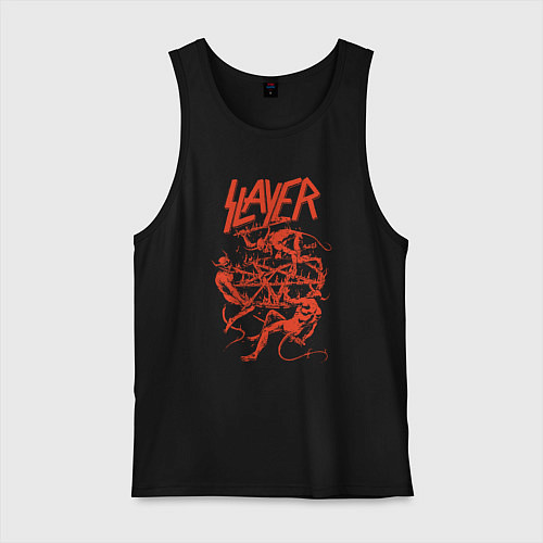 Мужская майка Slayer Demon Skull / Черный – фото 1