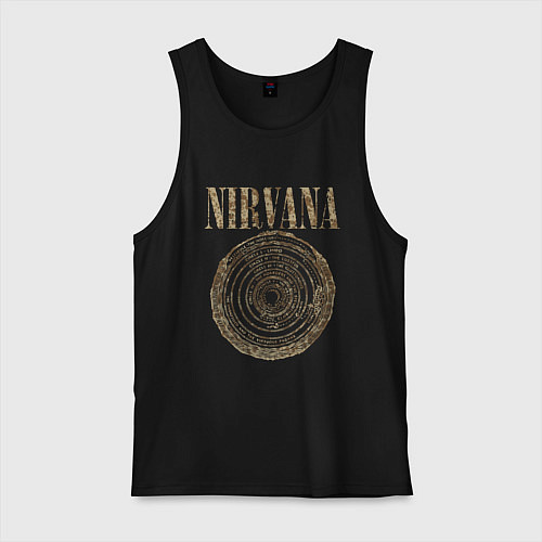 Мужская майка Nirvana Circles of hell / Черный – фото 1