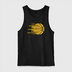 Майка мужская хлопок Pacers play, цвет: черный