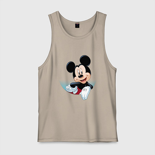 Мужская майка Микки маус- / Миндальный – фото 1