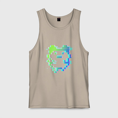 Мужская майка Пикачу - цифровая ностальгия / Миндальный – фото 1