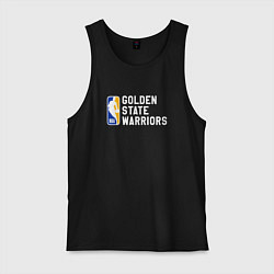 Майка мужская хлопок Голден Стэйт Уорриорз - баскетбол, цвет: черный