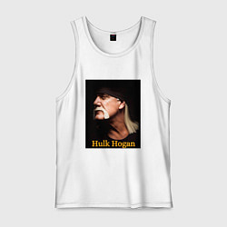 Майка мужская хлопок Hulk Hogan память, цвет: белый
