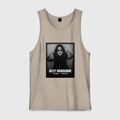 Мужская майка Оззи Осборн память / Миндальный – фото 1