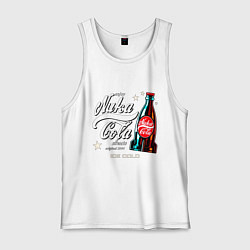 Майка мужская хлопок Nuka cola - Fallout, цвет: белый
