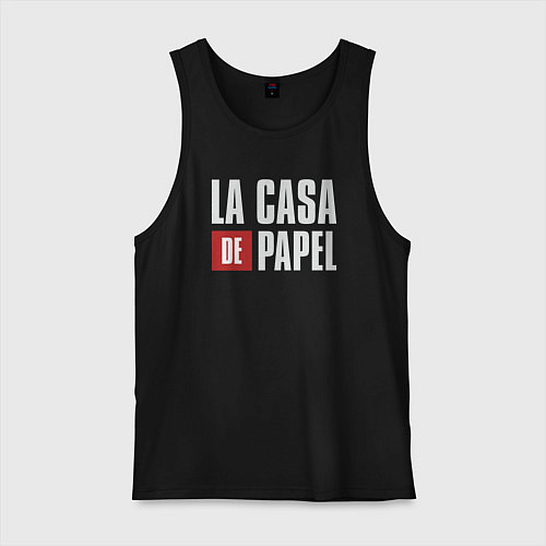 Мужская майка La casa de papel / Черный – фото 1
