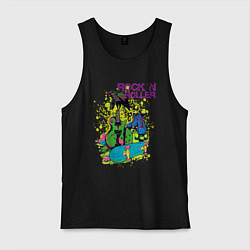 Майка мужская хлопок Rock n Roller, цвет: черный