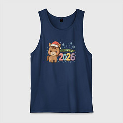 Мужская майка Новогодняя лошадка 2026