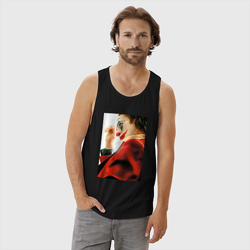 Мужская майка Джокер - Хоакин Феникс / Черный – фото 3